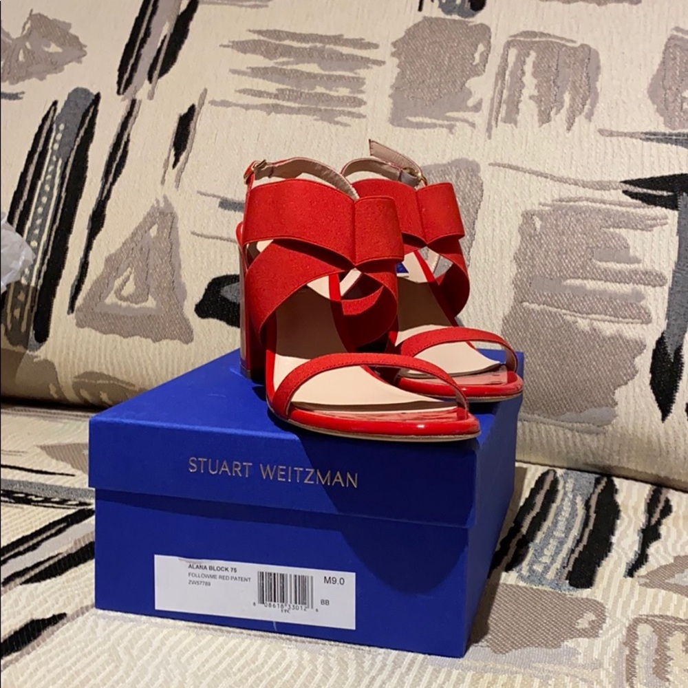 Stuart Weitzman Alana Block 75 sandals 👠
